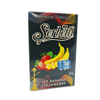 Тютюн Serbetli Ice Banana Strawberry 50g