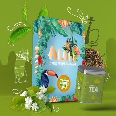 Ароматизована суміш Aloha Jasmine tea 100g