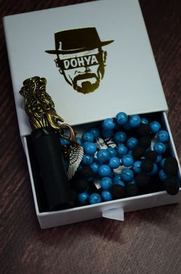Персональный мундштук DOHYA Dragon blue turquoise