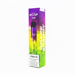 Одноразова Електронна сигарета WOUF 2000 "Grape Energy"