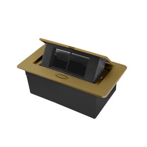 LIVOLO меблева розетка одинарна золотий вбудована у стільницю (VL-SHS012-A)