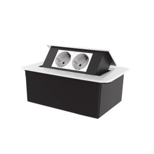 LIVOLO меблева розетка одинарна чорний висувна вбудована у стільницю (VL-SHS012-TC.CP-BP-B)