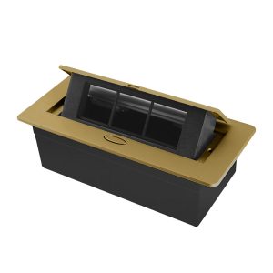 LIVOLO меблева розетка одинарна золотий вбудована у стільницю (VL-SHS013-A)