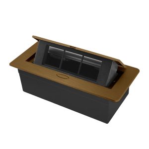 LIVOLO меблева розетка одинарна бронзовий вбудована у стільницю (VL-SHS013-BR)